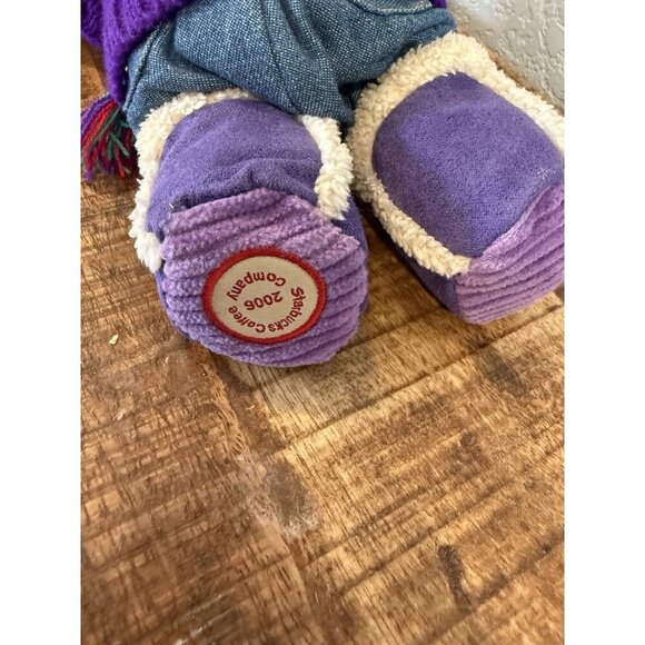 2006 Starbucks 52nd Winter Girl Holiday Bearista Bear 10" Plush w/ Coat & Scarf - Picture 5 of 7